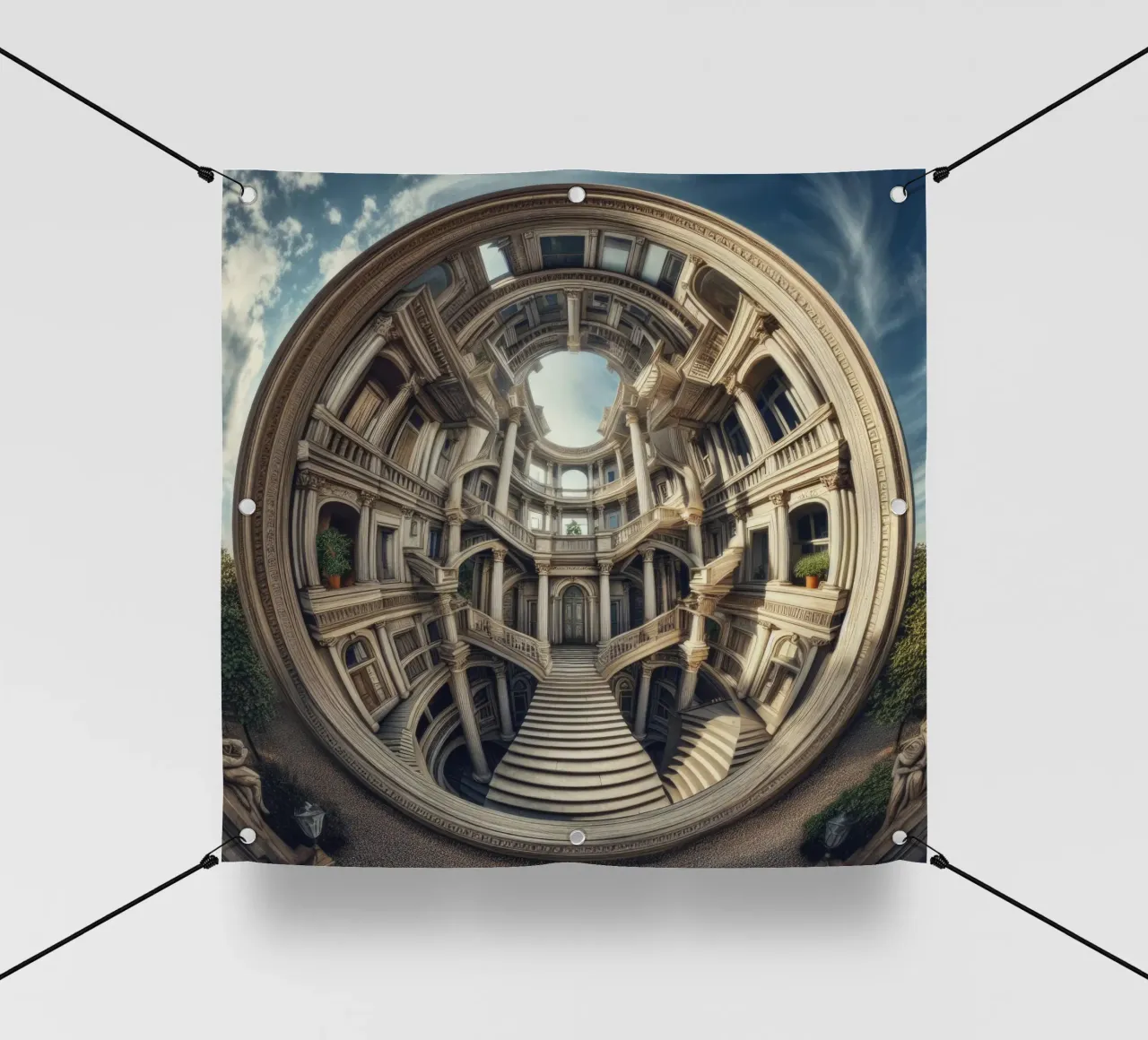 Sphere 004 - Circular Architectural Masterpiece telo in pvc da Spheres