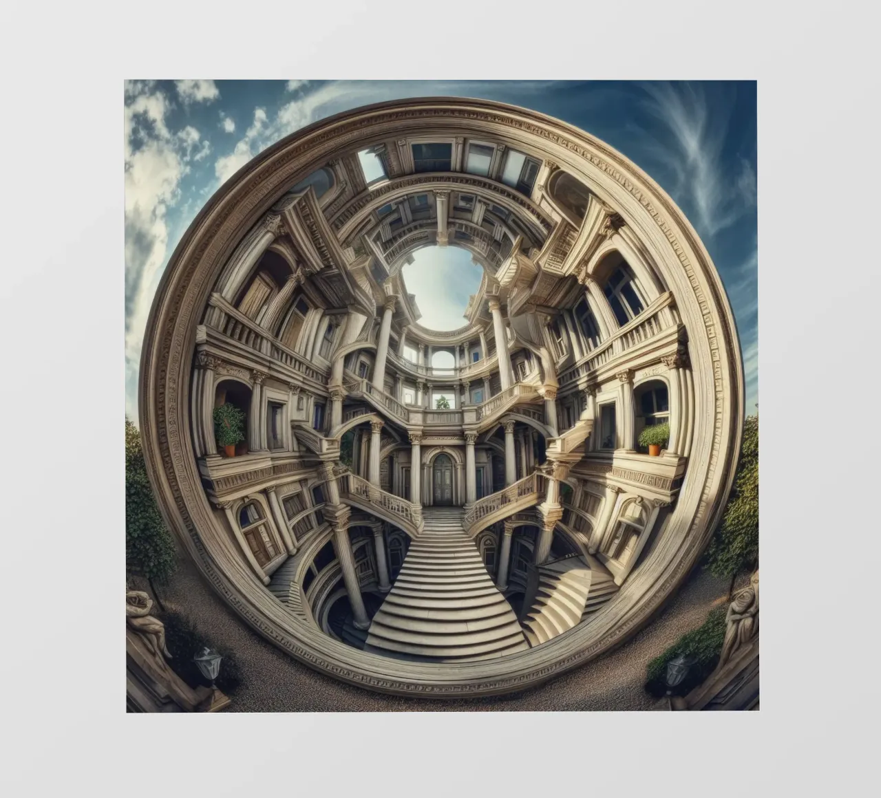 Sphere 004 - Circular Architectural Masterpiece telo in pvc da Spheres