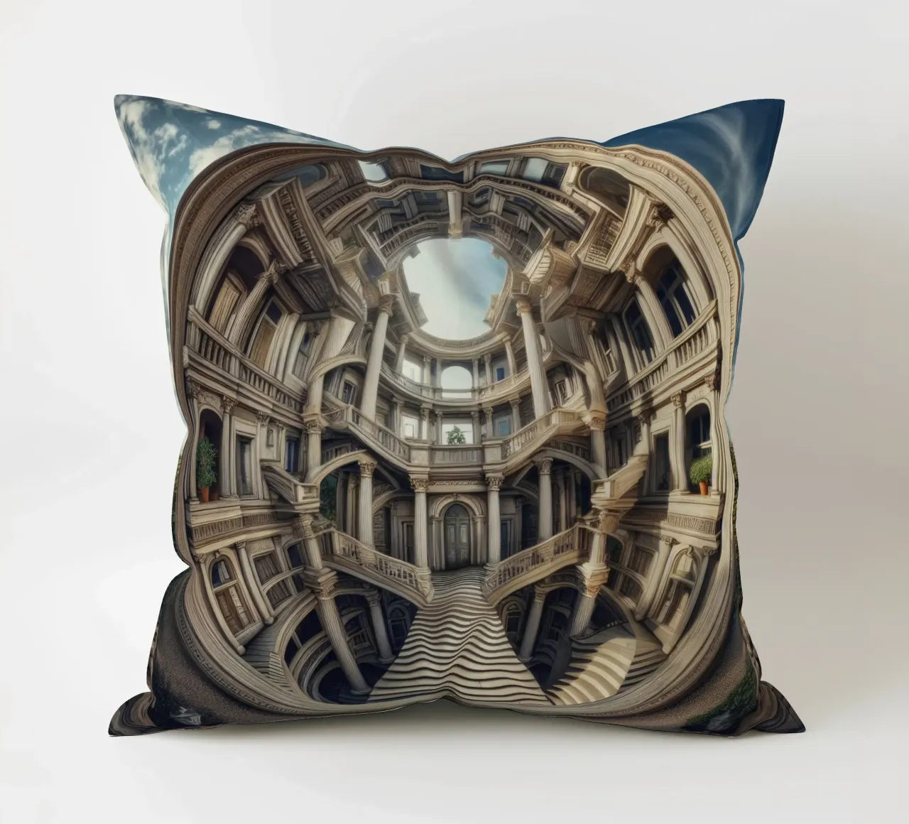 Sphere 004 - Circular Architectural Masterpiece cuscino da Spheres