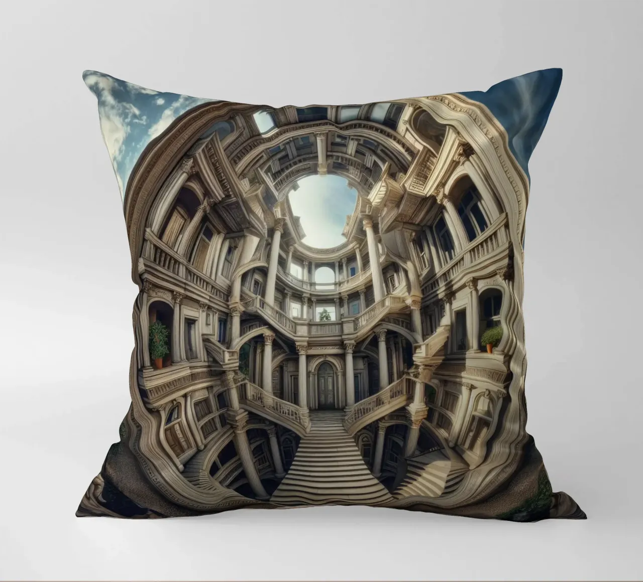 Sphere 004 - Circular Architectural Masterpiece cuscino da Spheres