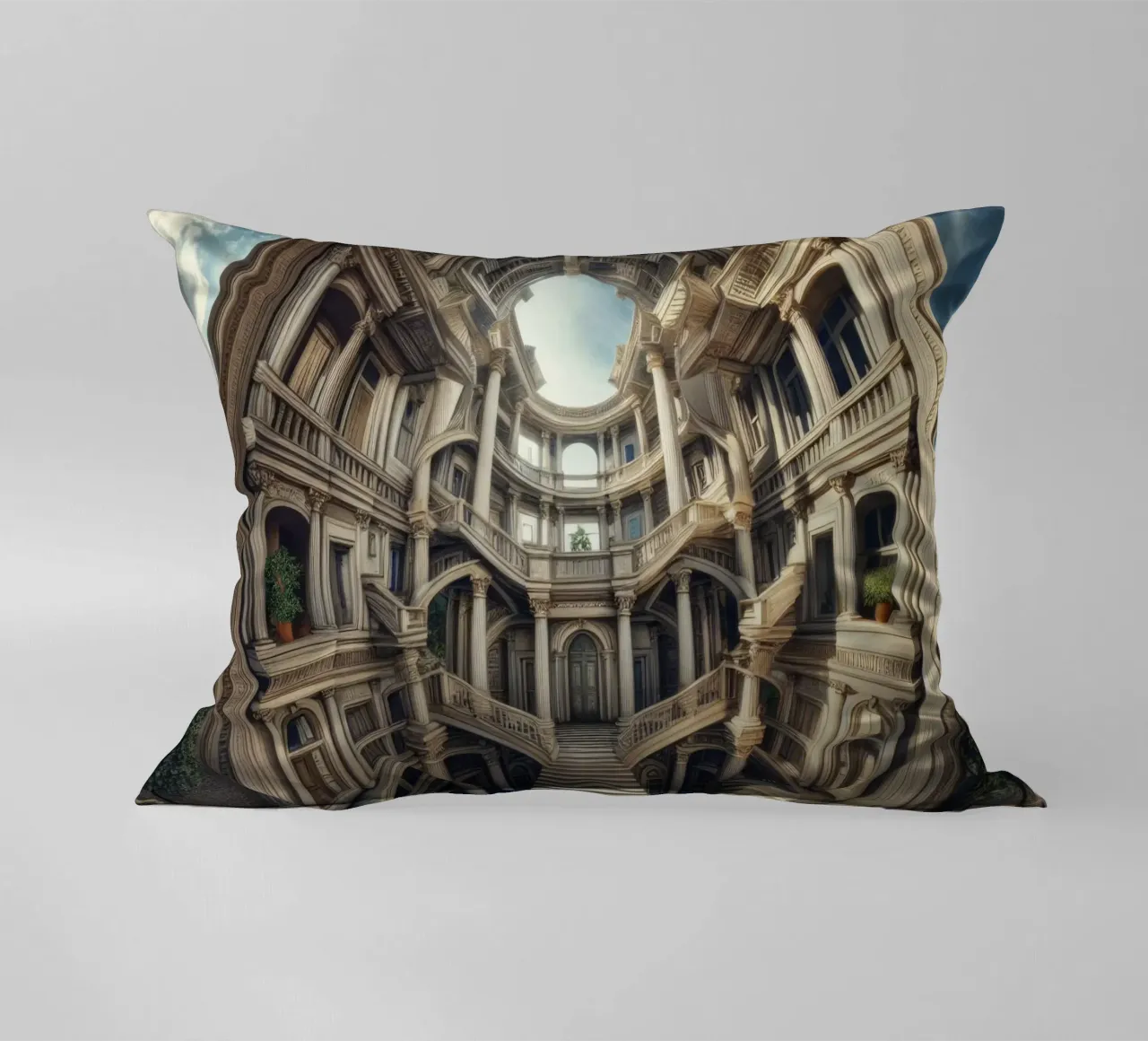 Sphere 004 - Circular Architectural Masterpiece cuscino da Spheres