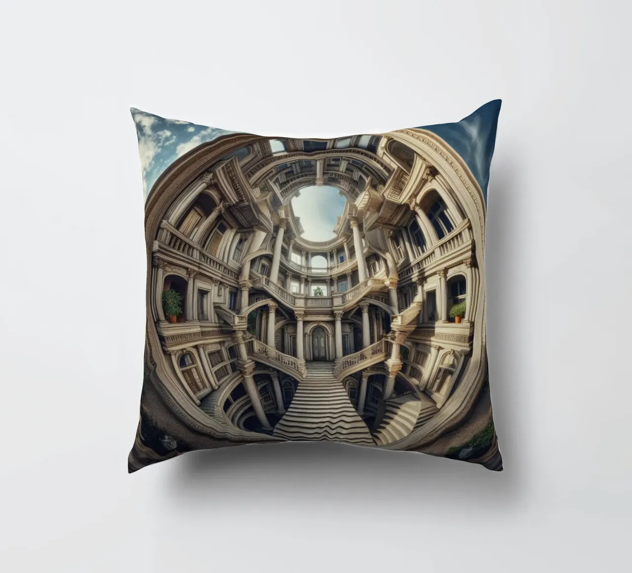 Sphere 004 - Circular Architectural Masterpiece cuscino da Spheres