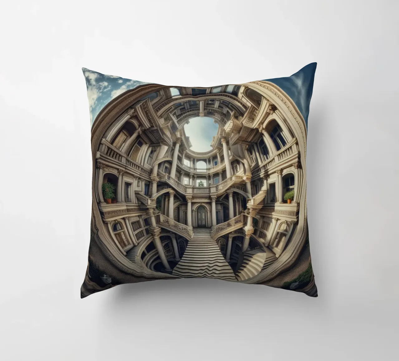 Sphere 004 - Circular Architectural Masterpiece cuscino da Spheres