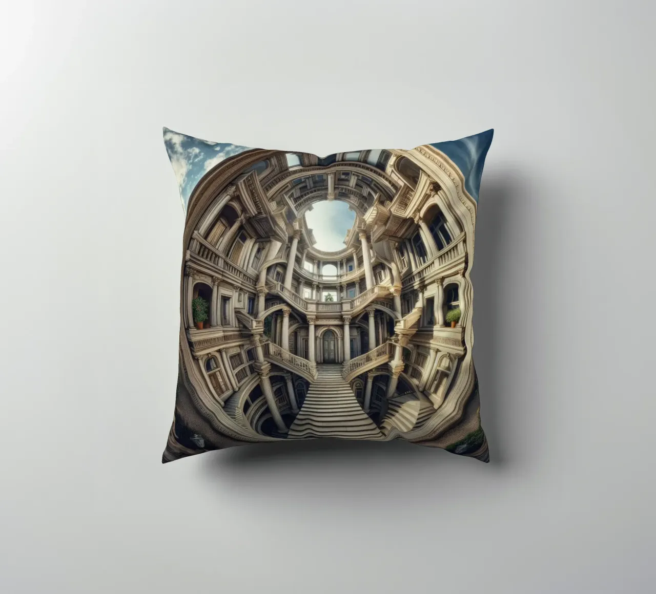 Sphere 004 - Circular Architectural Masterpiece cuscino da Spheres