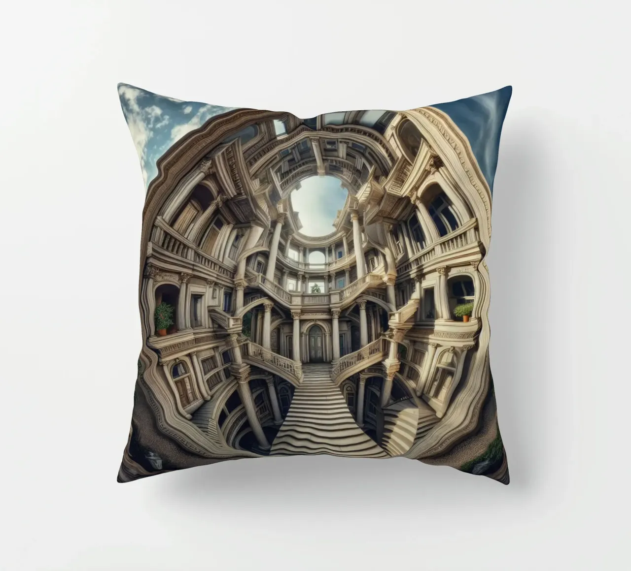 Sphere 004 - Circular Architectural Masterpiece cuscino da Spheres