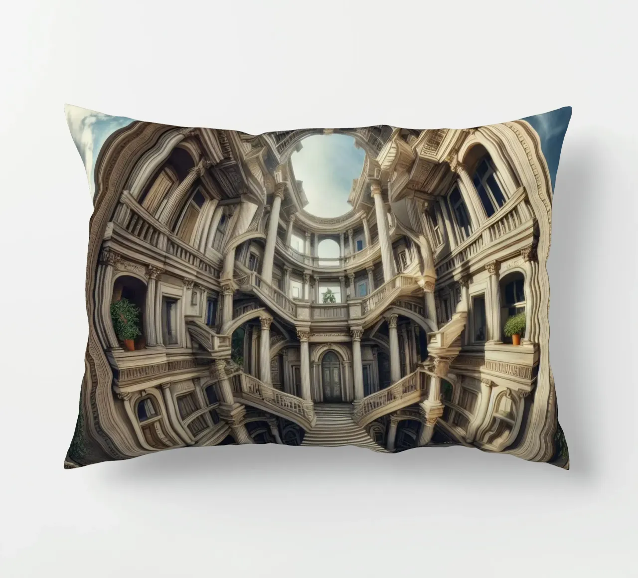 Sphere 004 - Circular Architectural Masterpiece cuscino da Spheres