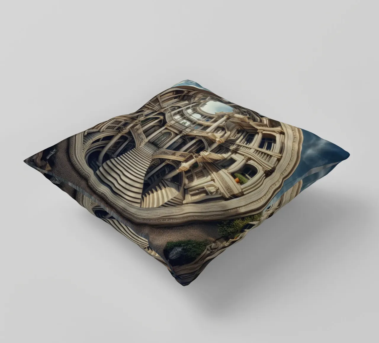 Sphere 004 - Circular Architectural Masterpiece cuscino da Spheres