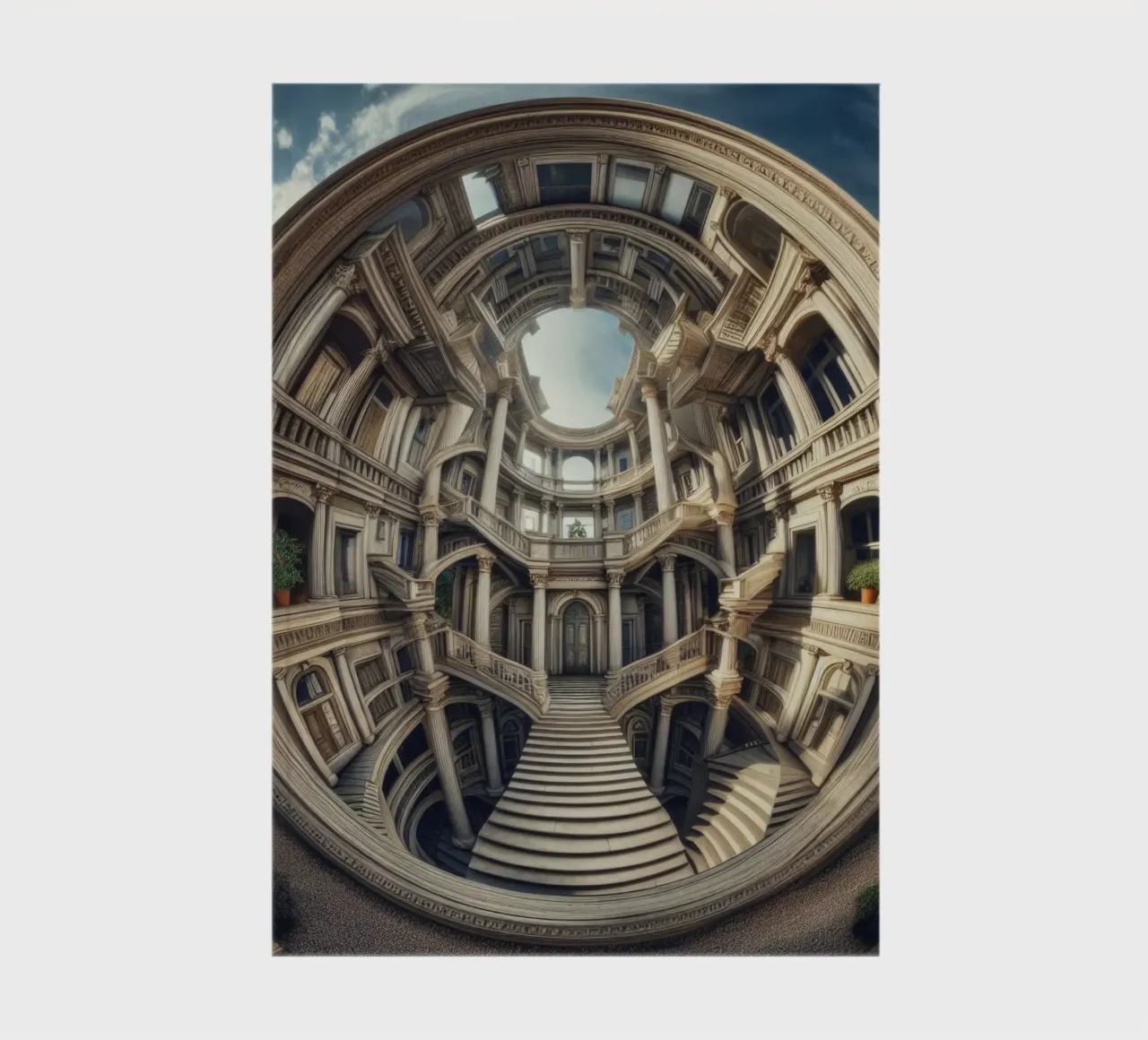 Sphere 004 - Circular Architectural Masterpiece Notizbuch von Spheres