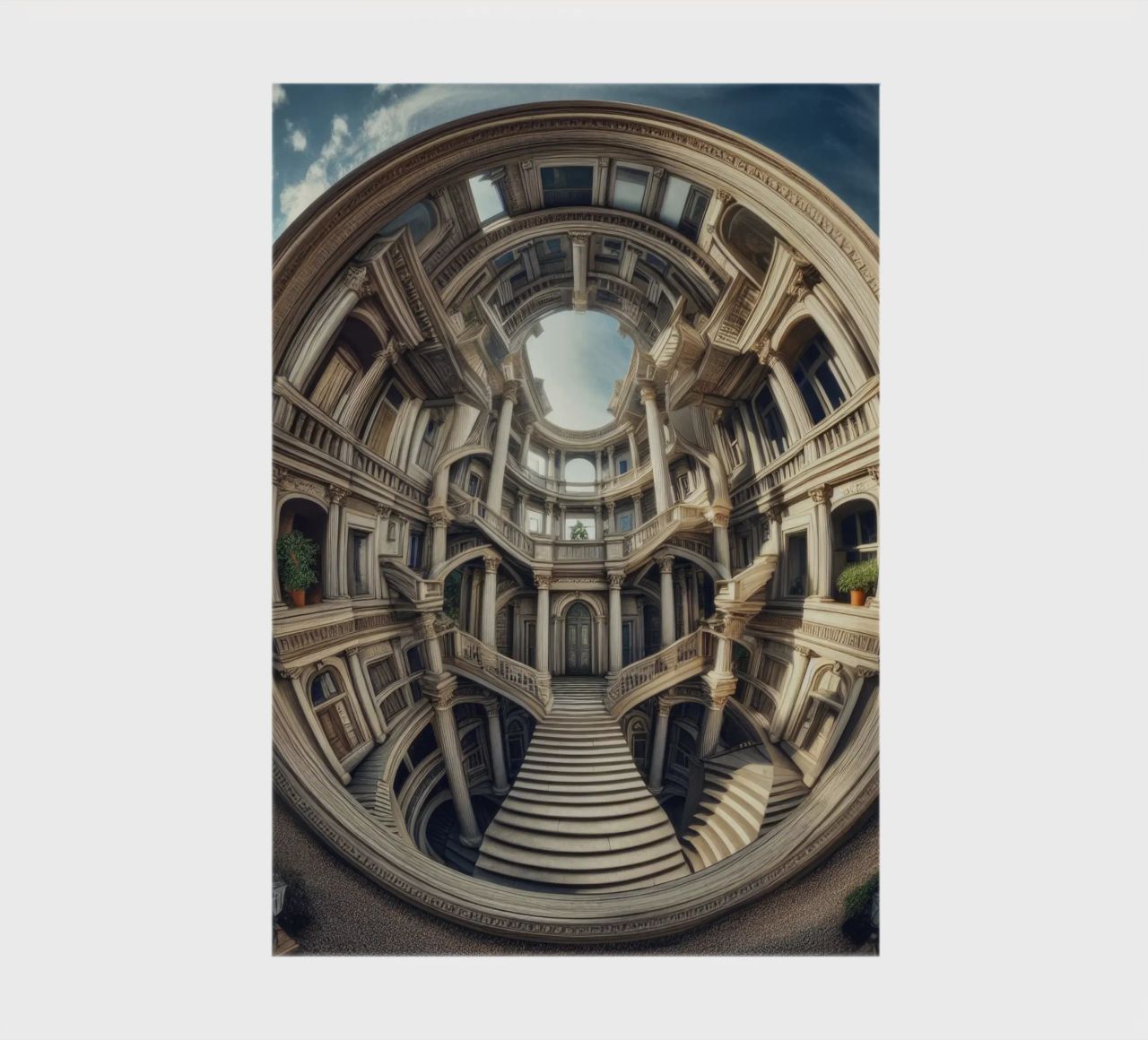 Sphere 004 - Circular Architectural Masterpiece notebook by Spheres