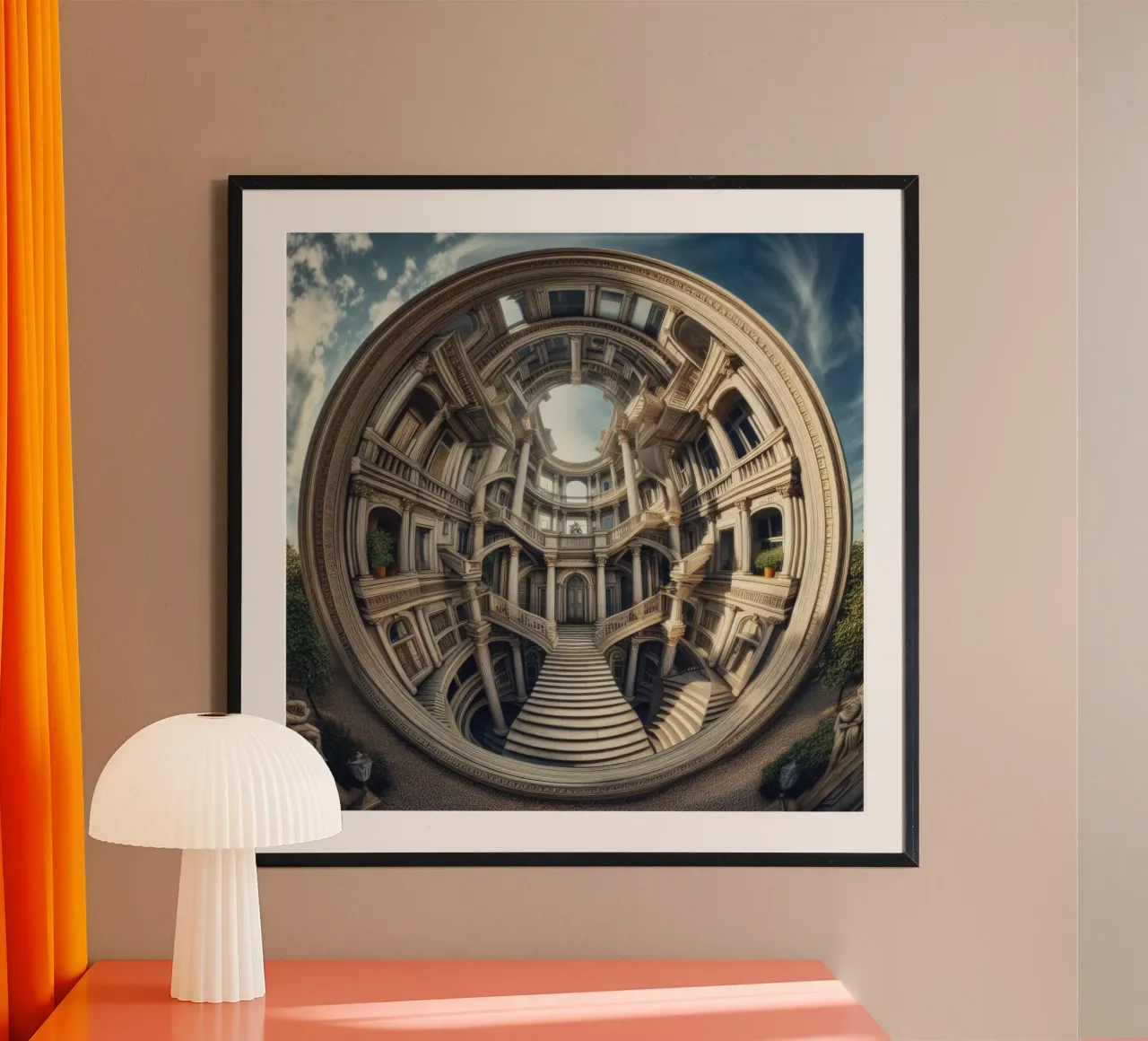 Sphere 004 - Circular Architectural Masterpiece hahnemühle de Spheres