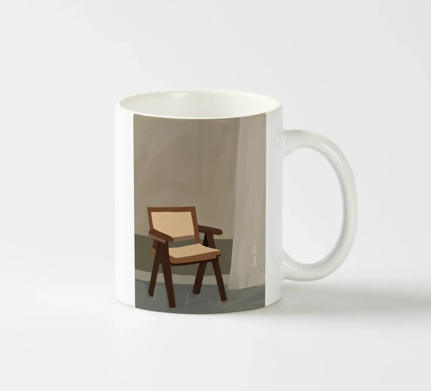 Sunset Veil ceramic mug by Mike Leymi