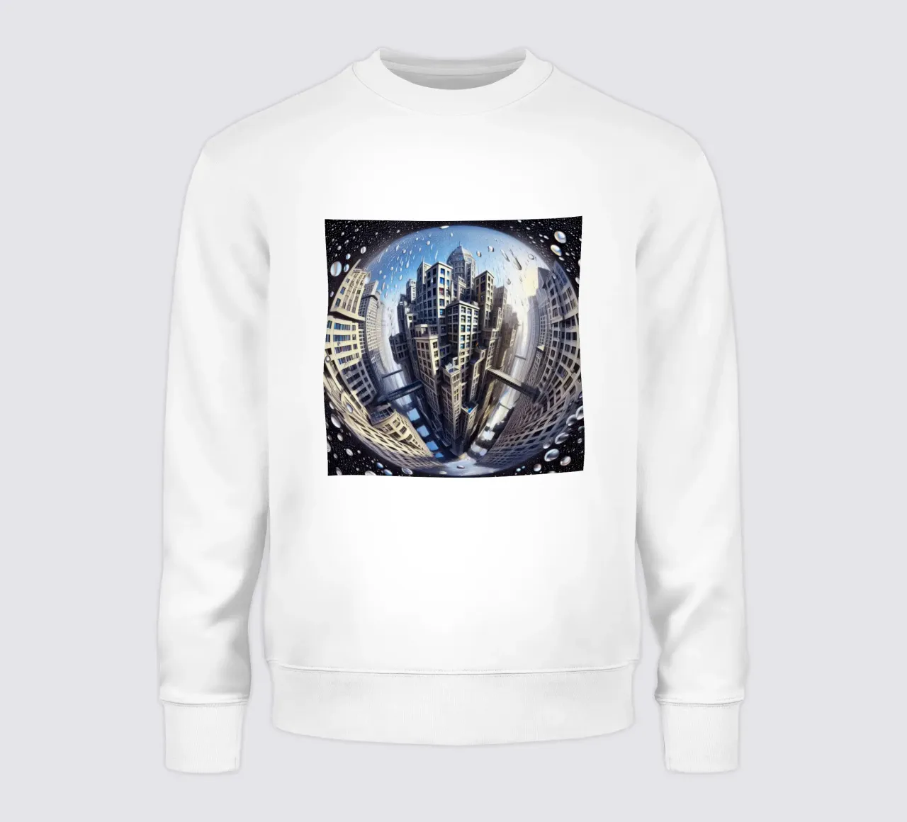 Sphere 023 - Futuristic Urban Skyline felpa da Spheres