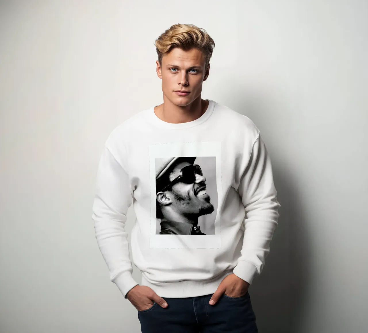 Stevie Wonder felpa da Gallery Print and Art Limited