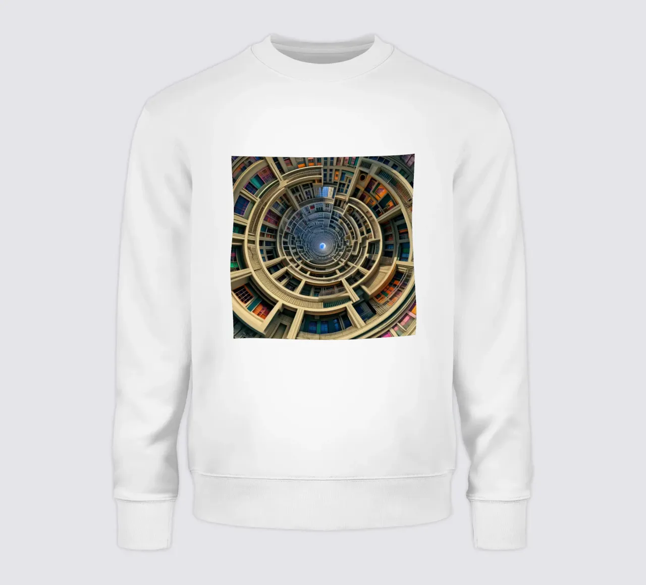 Sphere 008 - Hypnotic Spiral Architecture felpa da Spheres