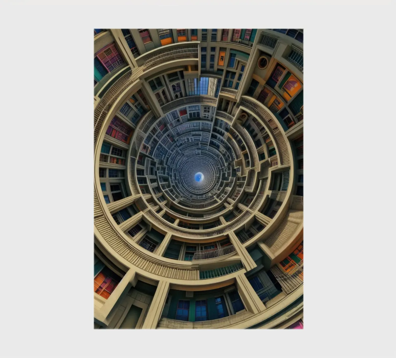 Sphere 008 - Hypnotic Spiral Architecture notebook by Spheres