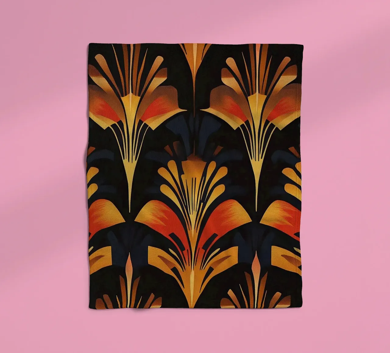 Art Deco "Illusions of Light" coperta in pile da Nikis Art Studio