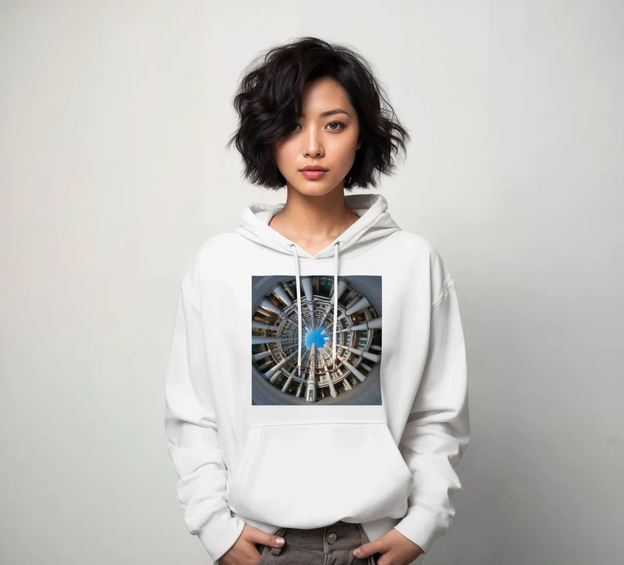 Sphere 024 - Circular Architectural Design felpa con cappuccio da Spheres