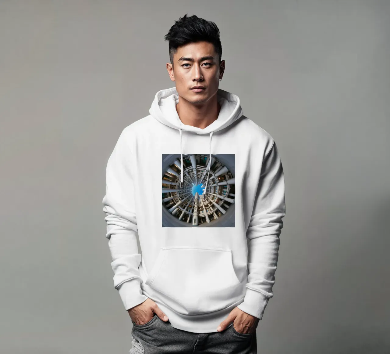 Sphere 024 - Circular Architectural Design felpa con cappuccio da Spheres