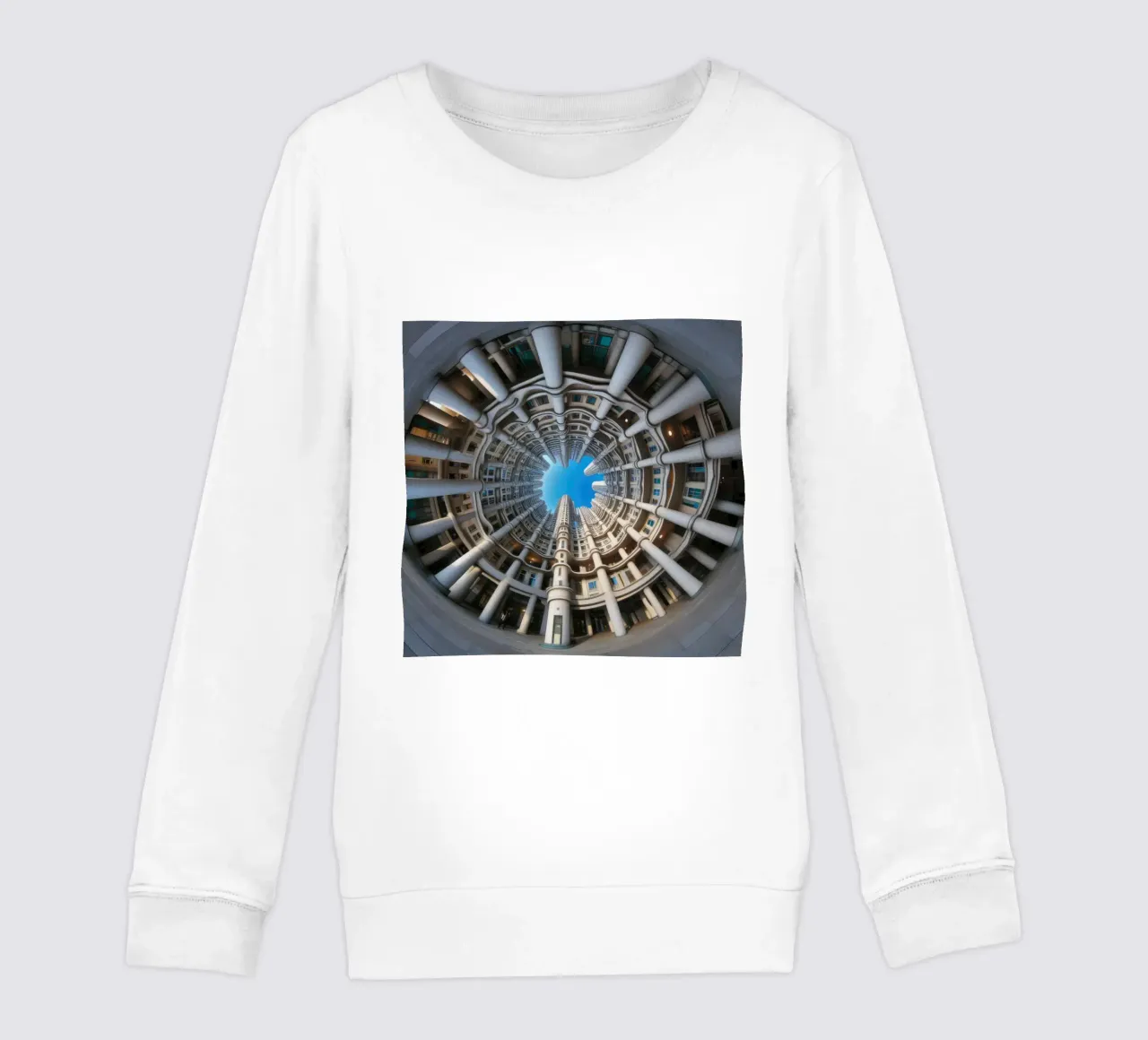 Sphere 024 - Circular Architectural Design kids sweatshirt by Spheres