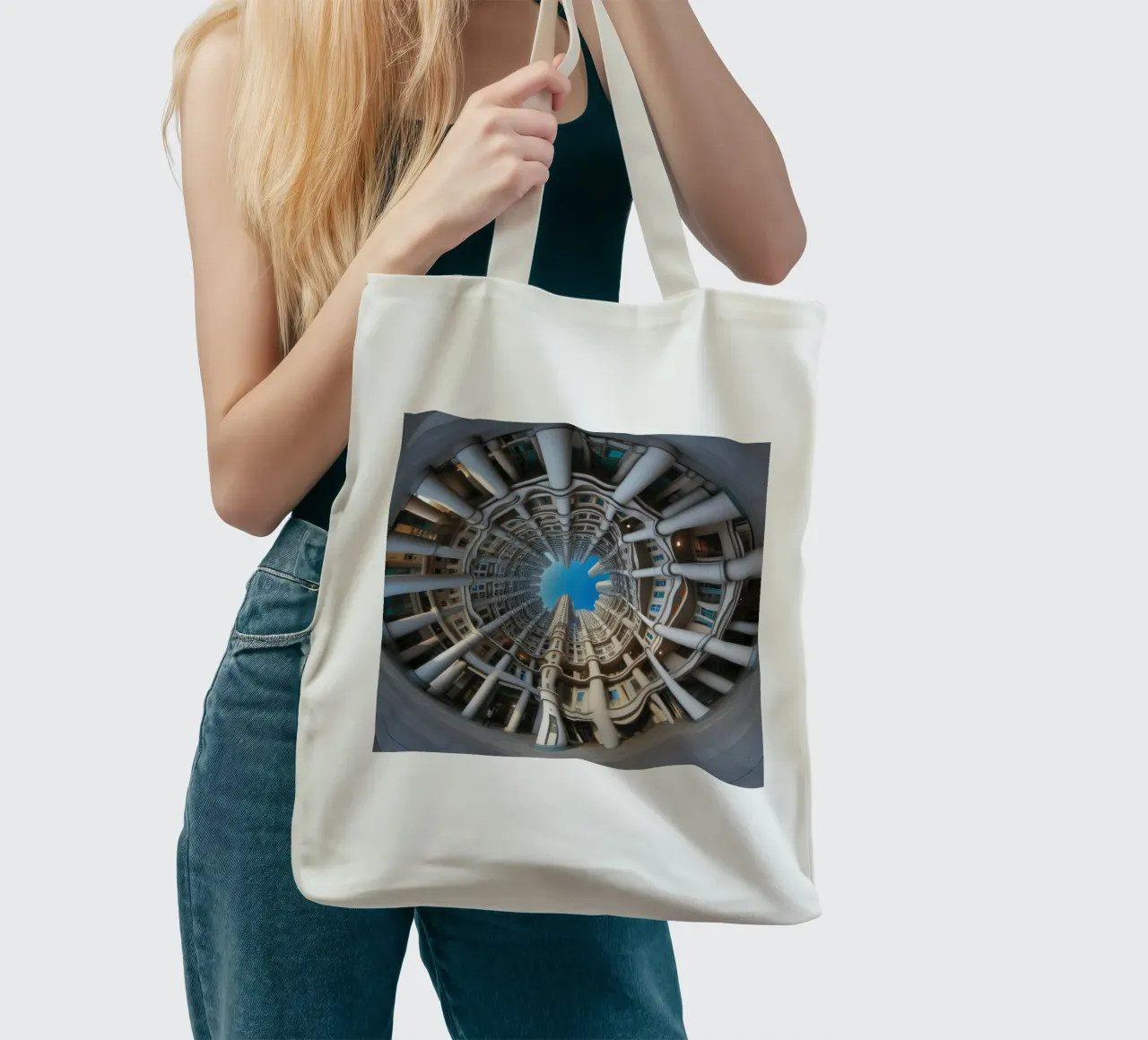 Sphere 024 - Circular Architectural Design borsa in juta da Spheres