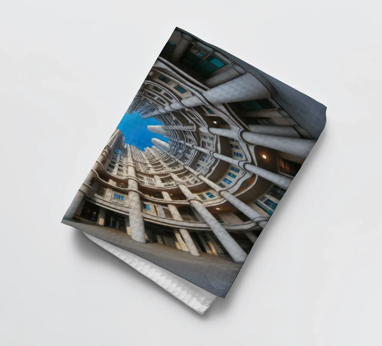 Sphere 024 - Circular Architectural Design tea towel by Spheres
