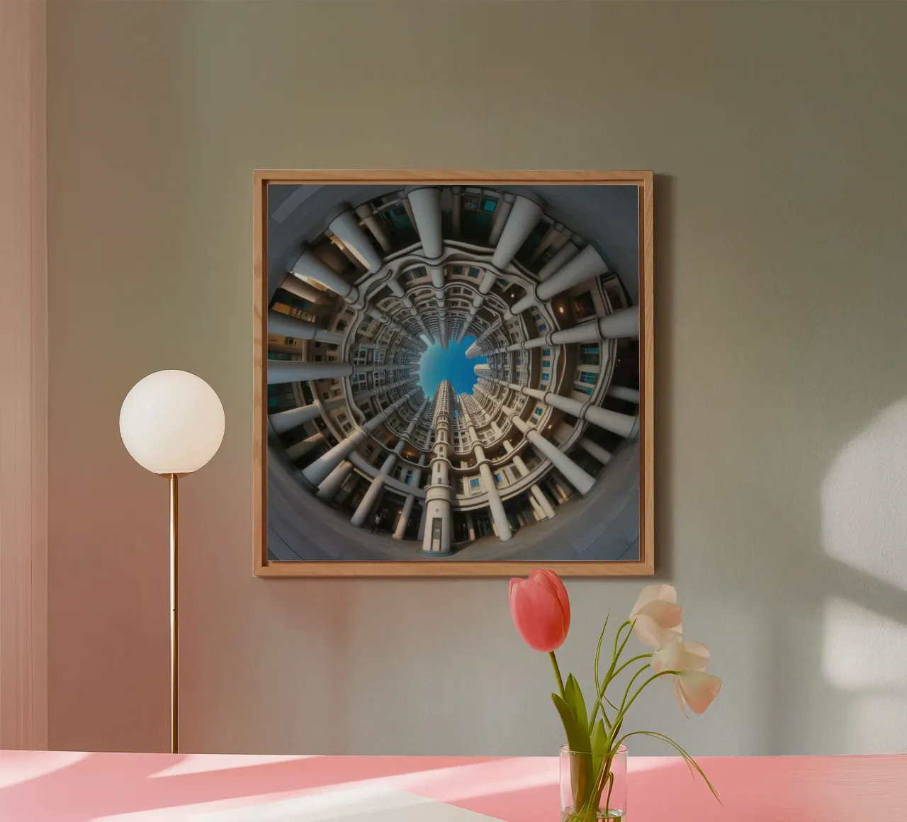 Sphere 024 - Circular Architectural Design alluminio dibond da Spheres