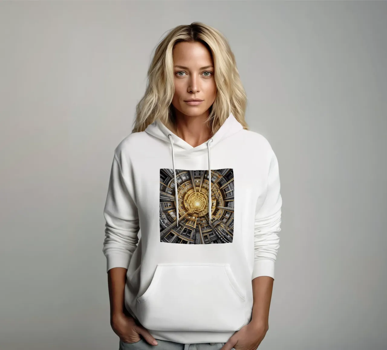 Sphere 044 - Golden Spiral Architecture felpa con cappuccio da Spheres