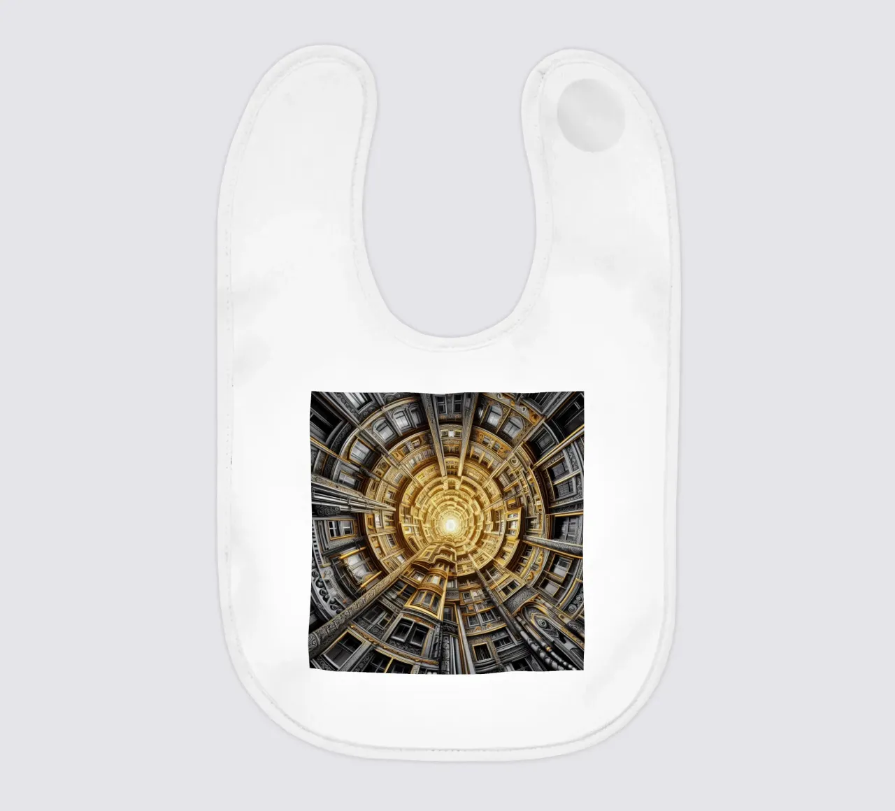 Sphere 044 - Golden Spiral Architecture baby bib by Spheres
