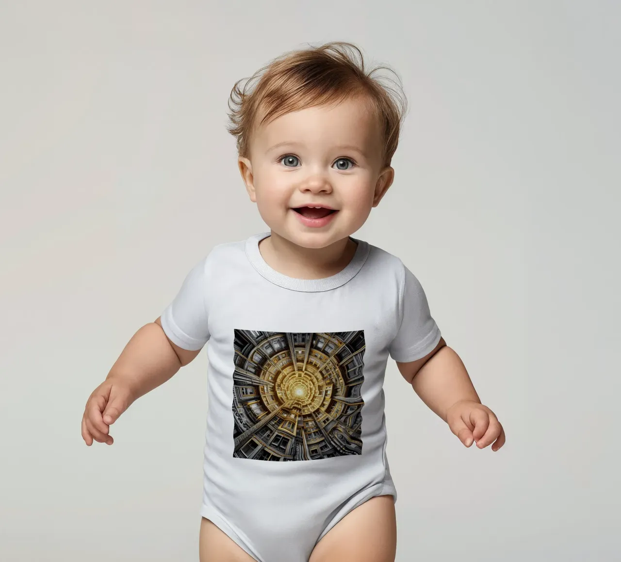 Sphere 044 - Golden Spiral Architecture body neonato maniche corte da Spheres