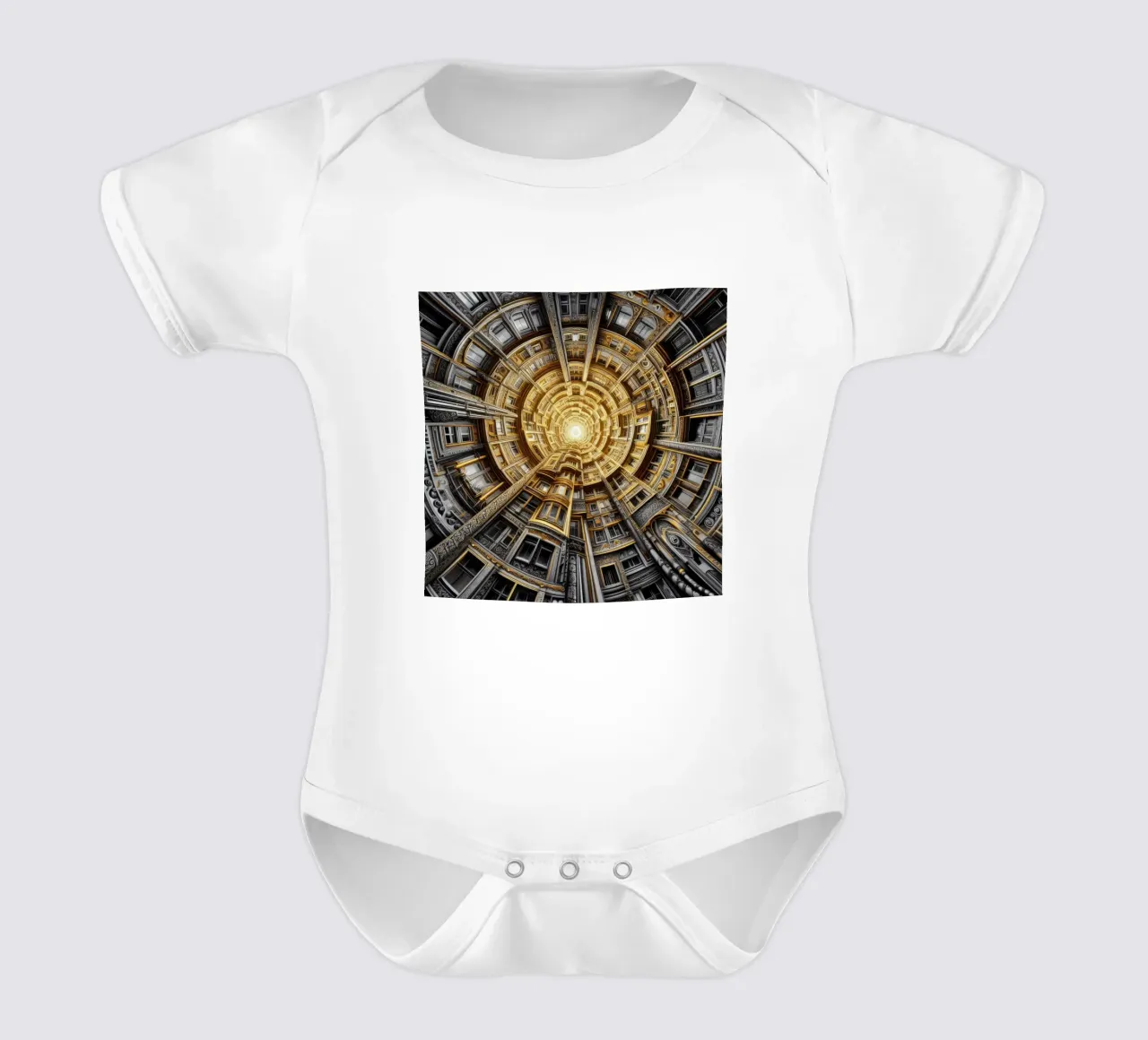 Sphere 044 - Golden Spiral Architecture body neonato maniche corte da Spheres
