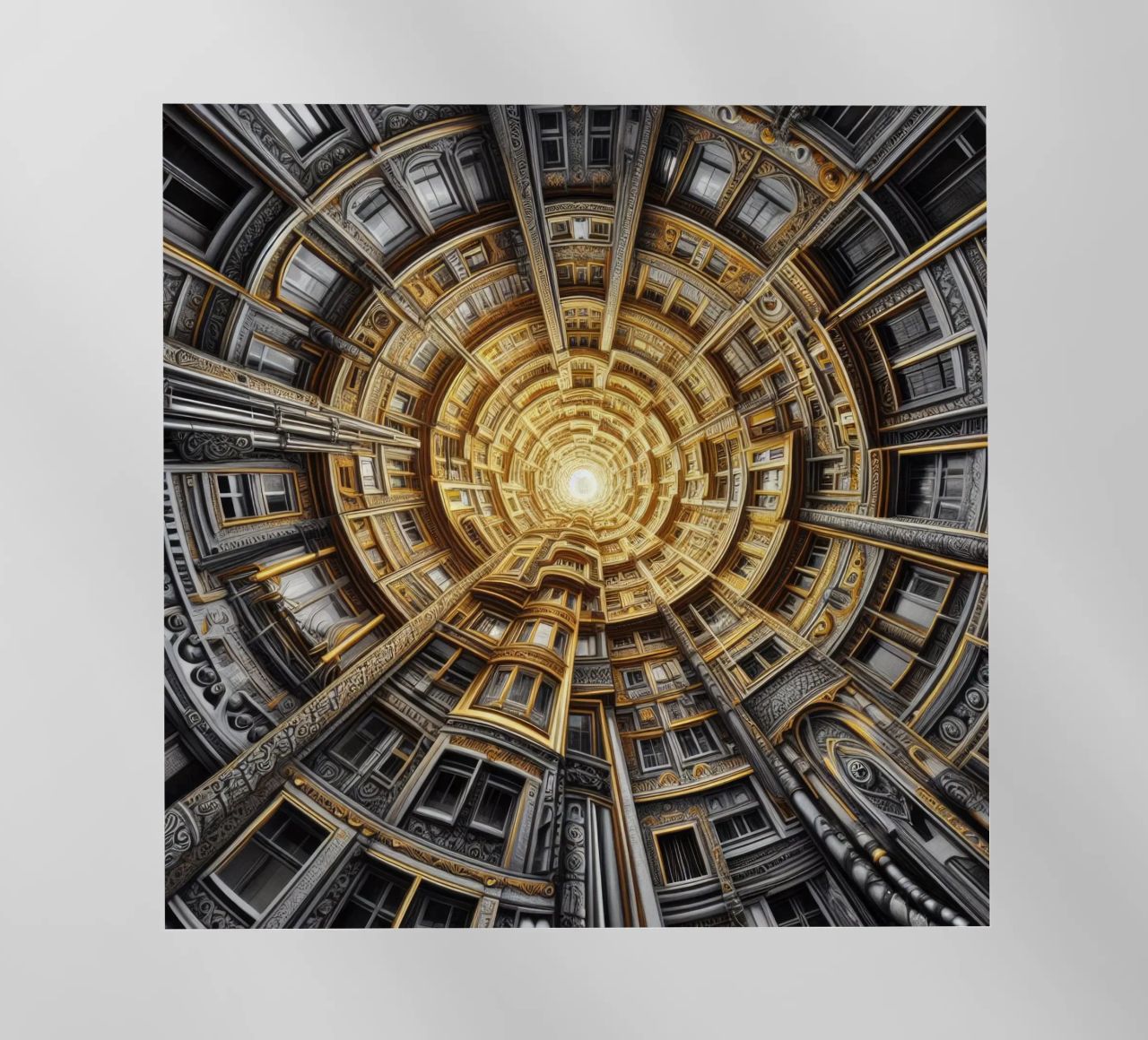 Sphere 044 - Golden Spiral Architecture pellicola backlit da Spheres