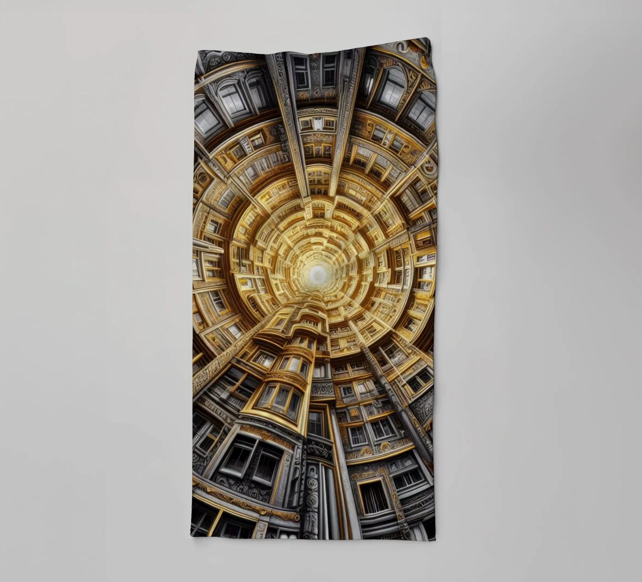 Sphere 044 - Golden Spiral Architecture asciugamano da bagno da Spheres