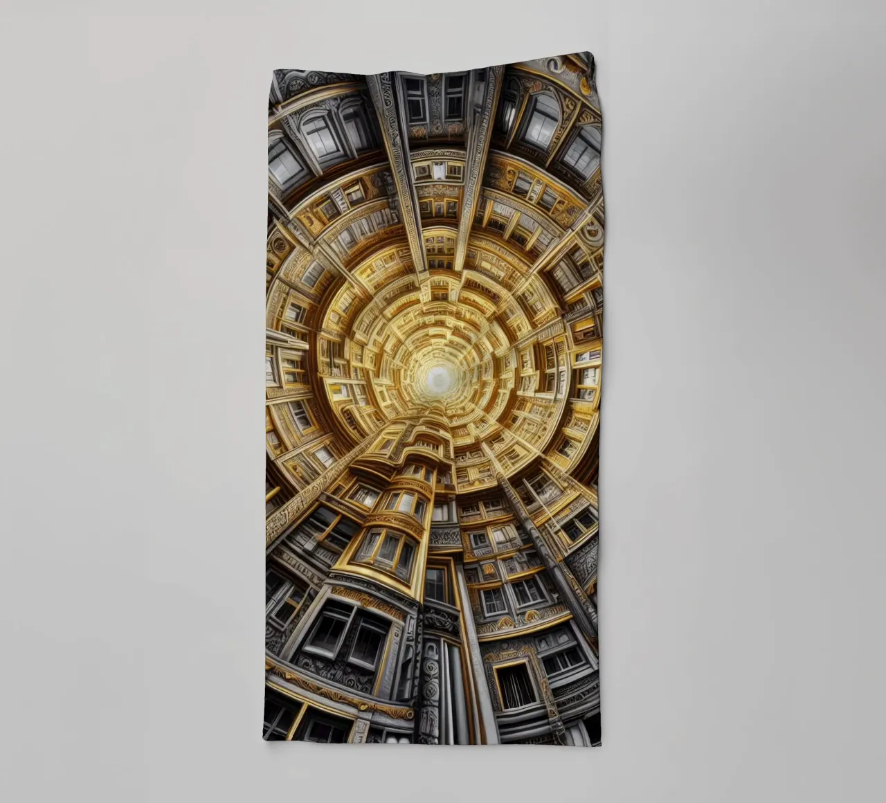 Sphere 044 - Golden Spiral Architecture asciugamano da bagno da Spheres