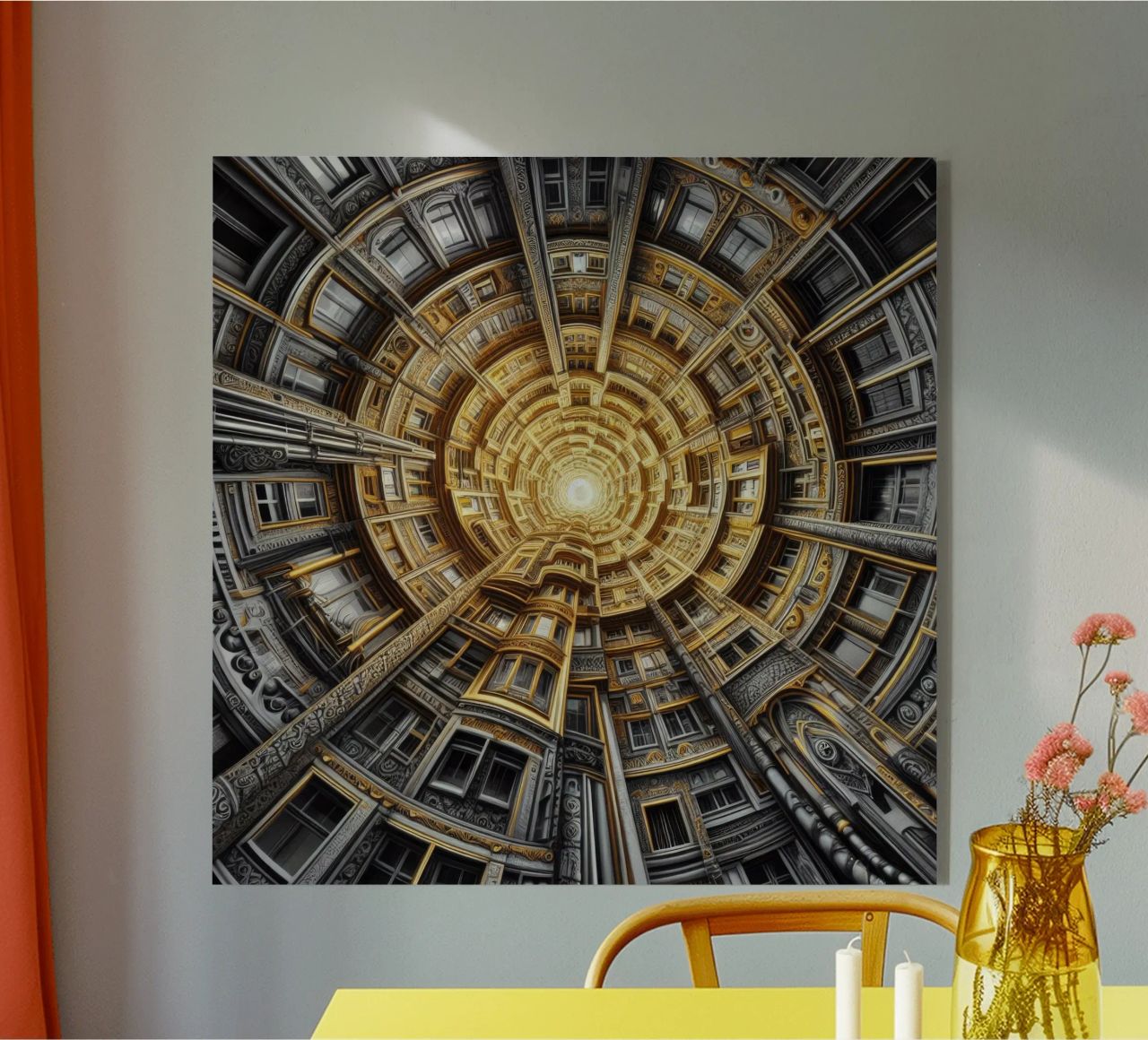 Sphere 044 - Golden Spiral Architecture plexiglass da Spheres