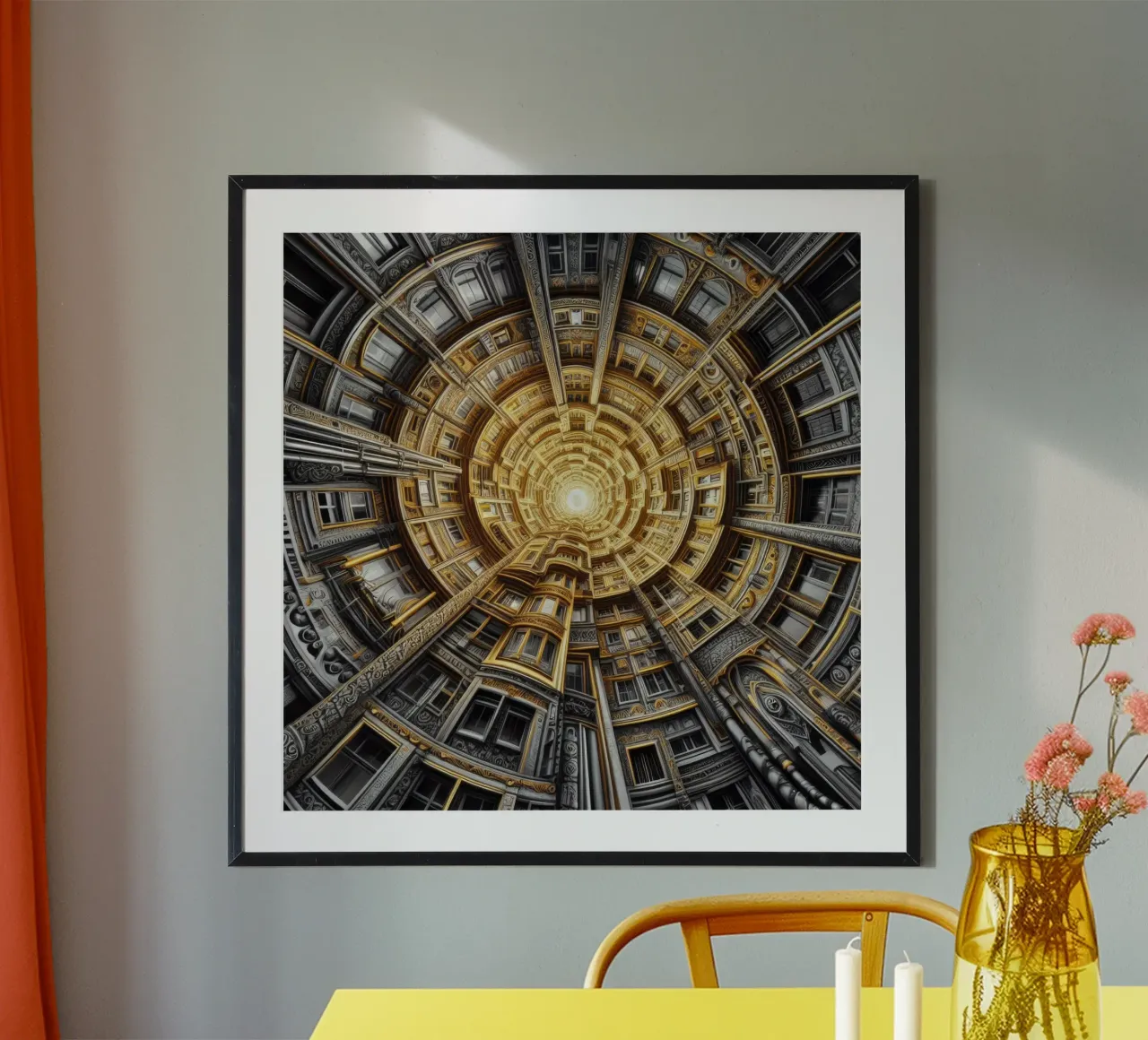 Sphere 044 - Golden Spiral Architecture carta hahnemühle da Spheres