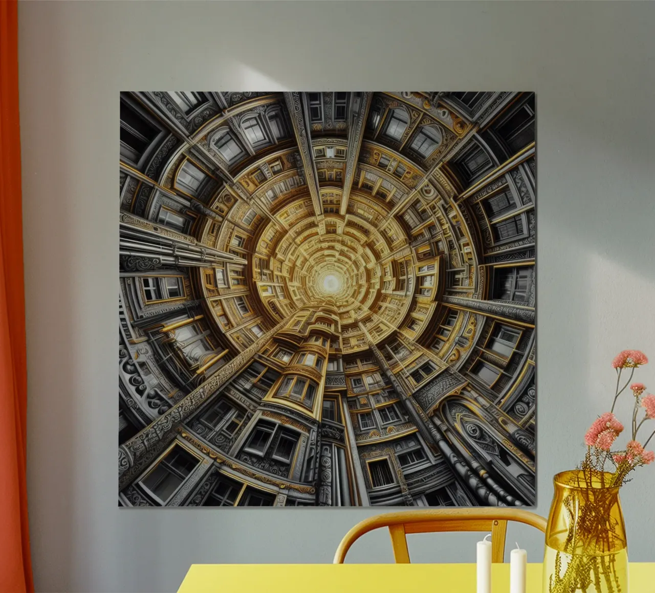 Sphere 044 - Golden Spiral Architecture carta hahnemühle da Spheres