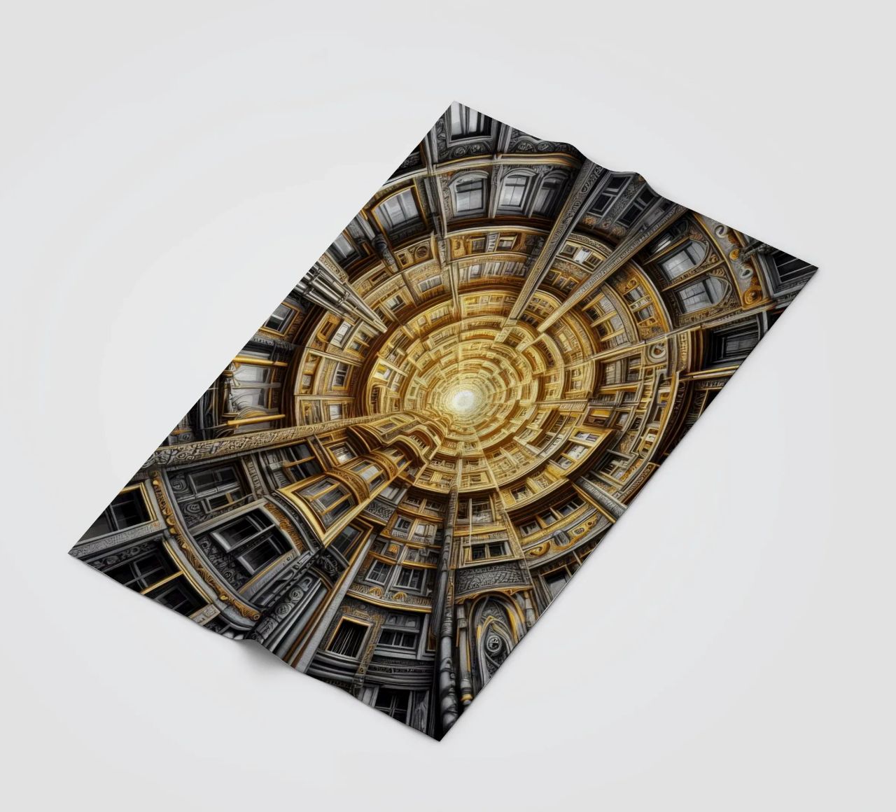 Sphere 044 - Golden Spiral Architecture coperta in pile da Spheres