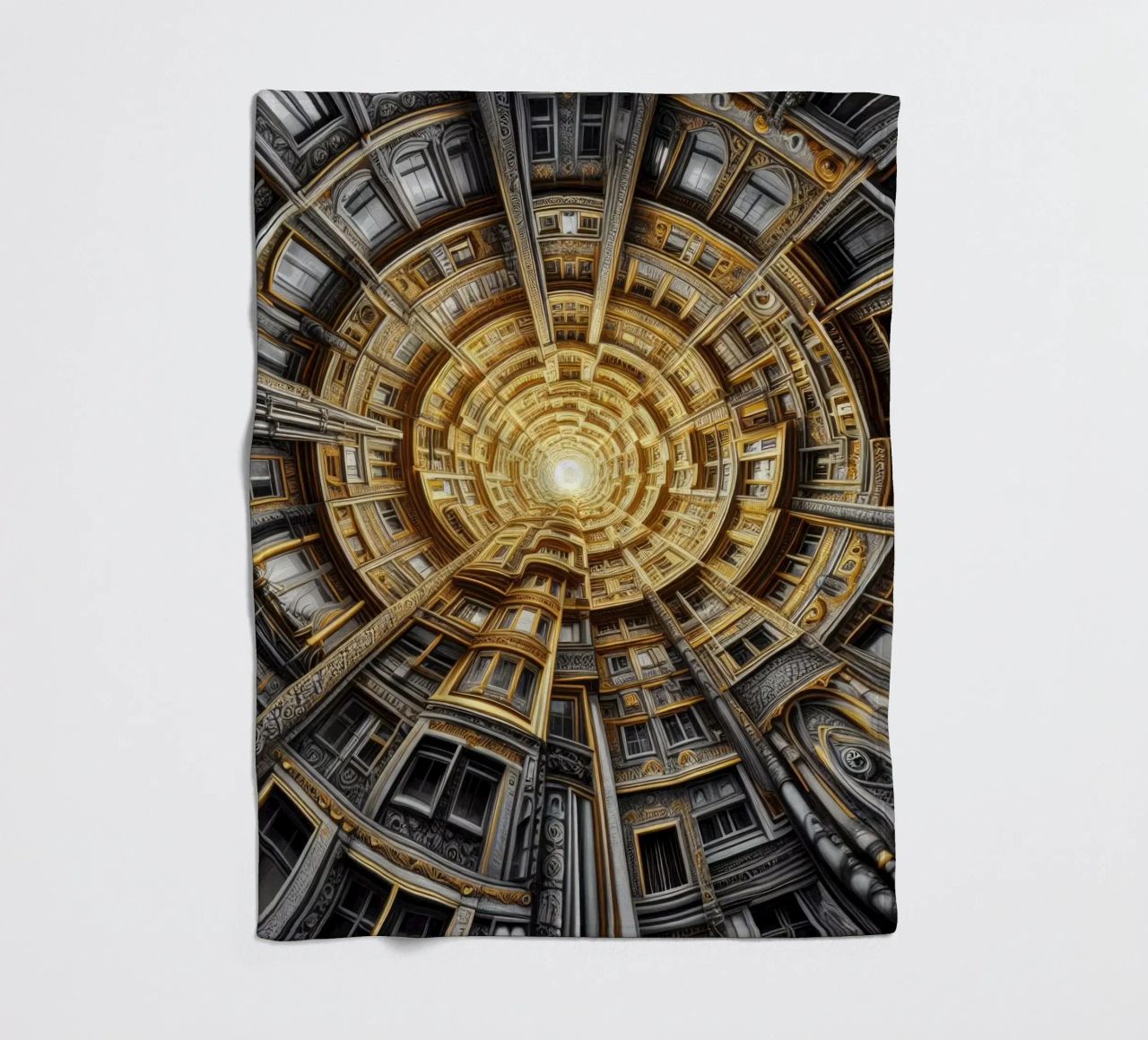 Sphere 044 - Golden Spiral Architecture coperta in pile da Spheres