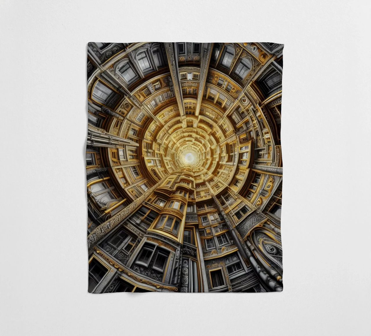 Sphere 044 - Golden Spiral Architecture coperta in pile da Spheres
