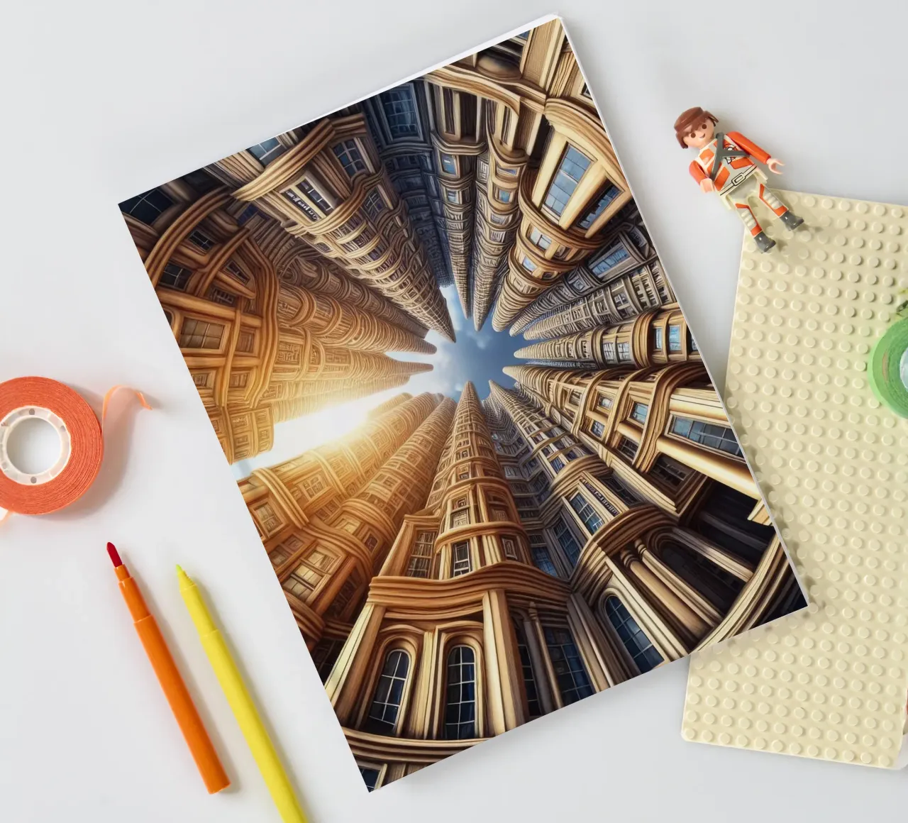 Sphere 027 - Towering Ornate Building notebook by Spheres