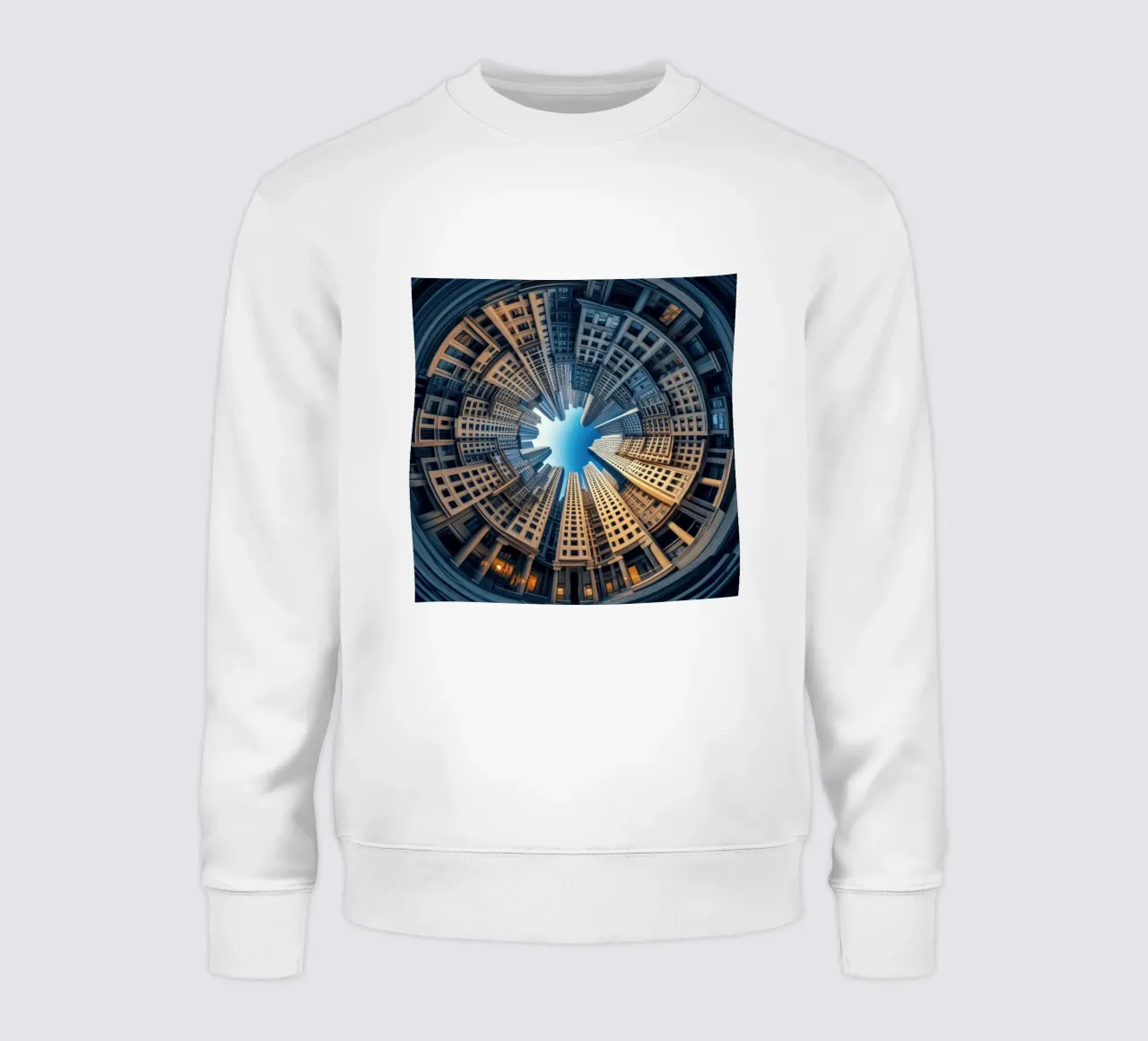 Sphere 018 - Futuristic Skyscraper Courtyard felpa da Spheres
