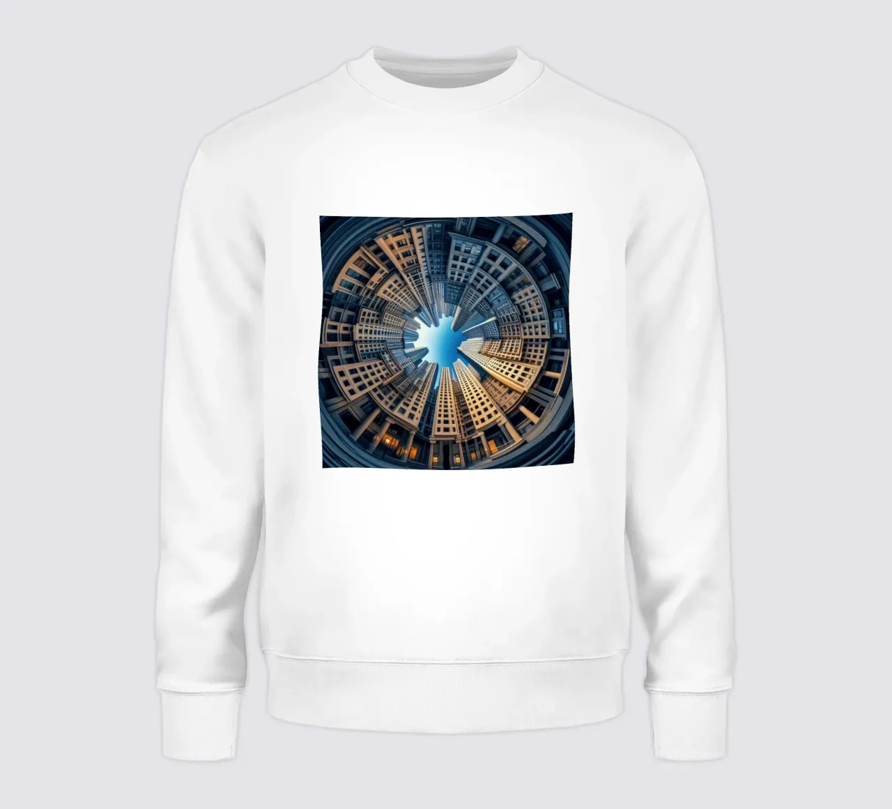 Sphere 018 - Futuristic Skyscraper Courtyard sudadera de Spheres