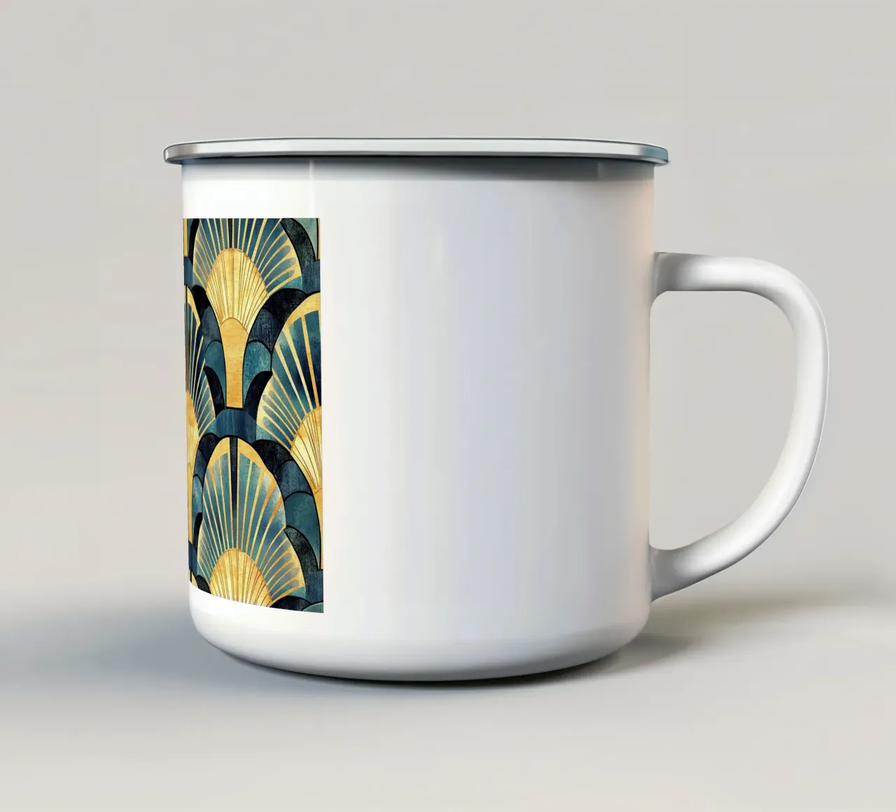 Art déco tazza in smalto da Nikis Art Studio