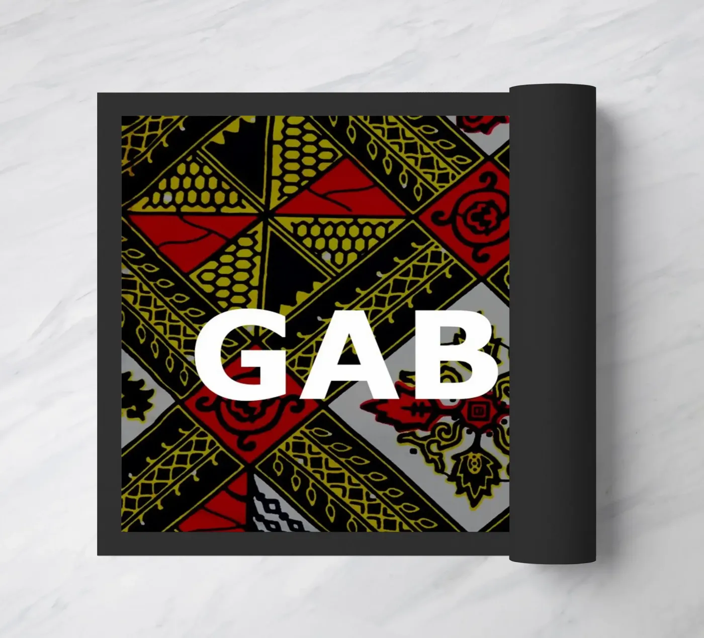 Gabon deurmat van Mathudace Créas