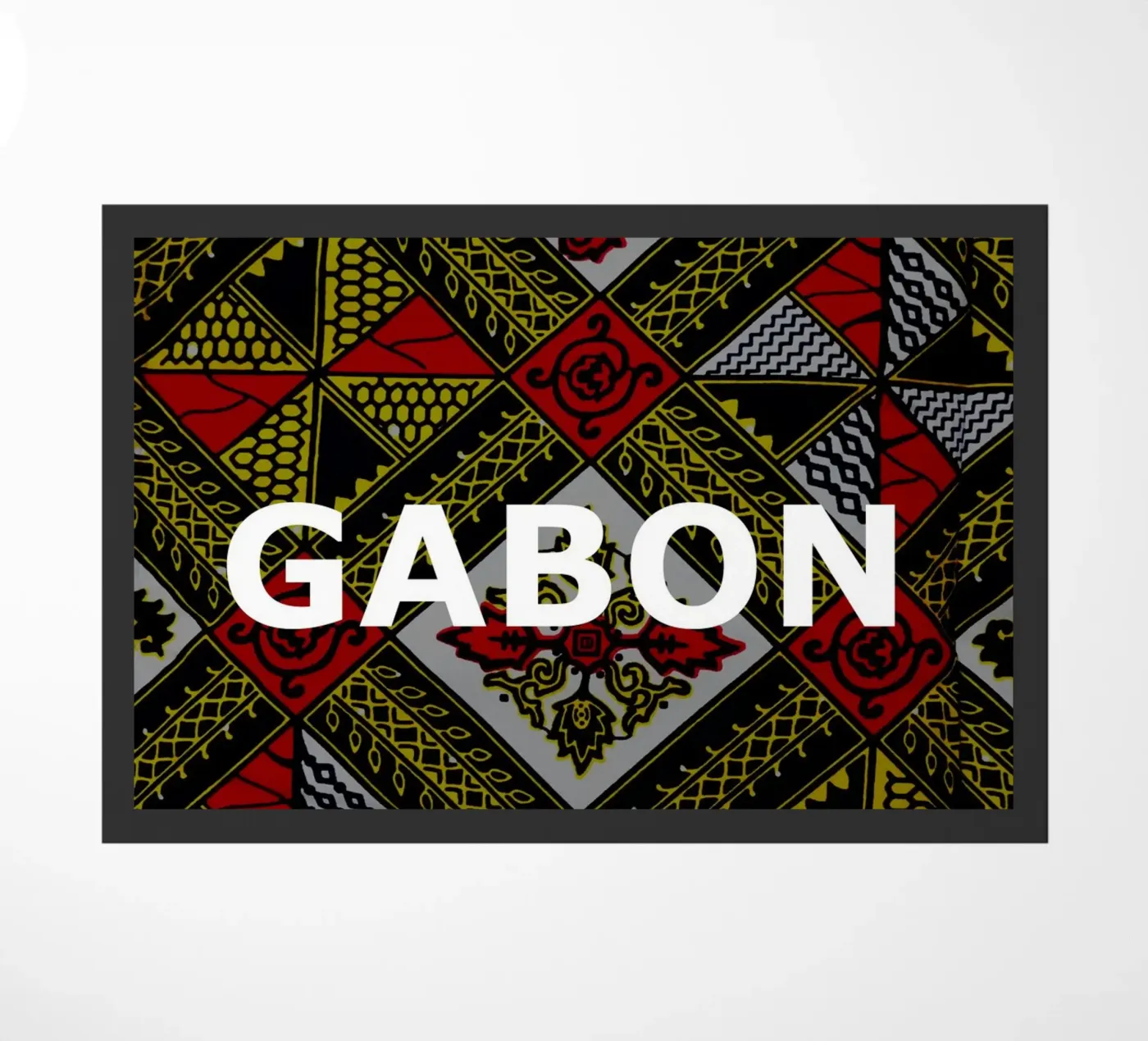 Gabon deurmat van Mathudace Créas