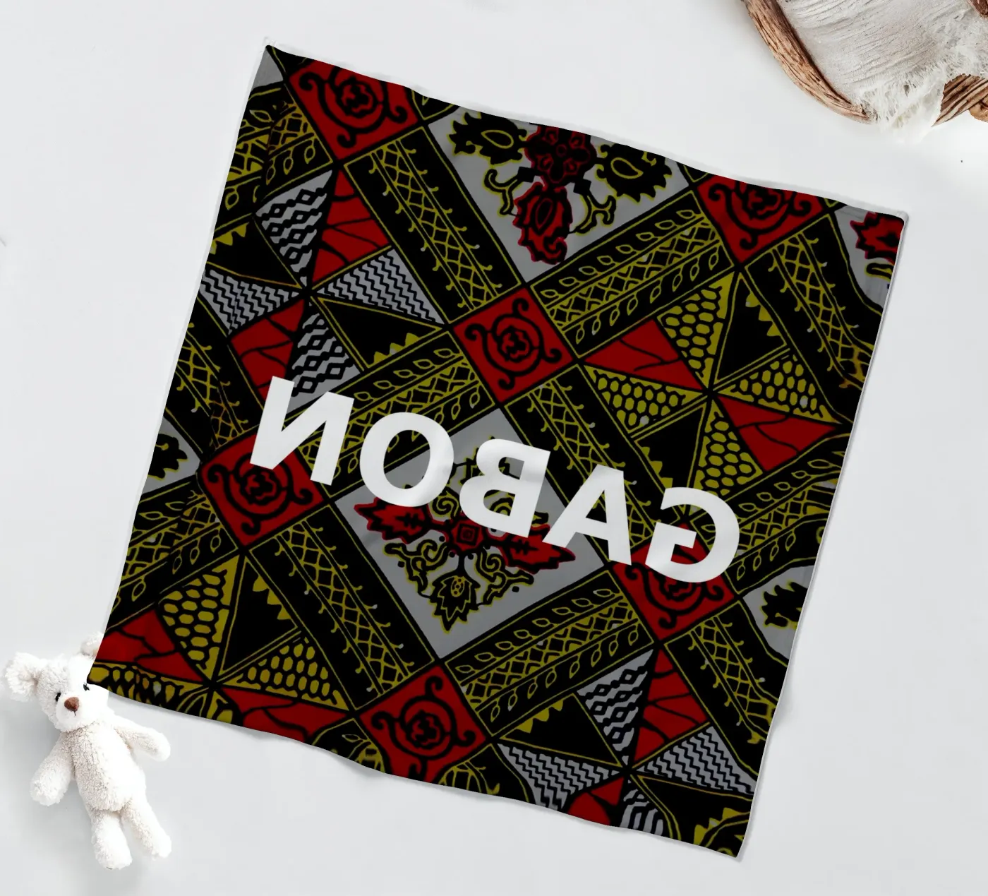 Gabon fleecedeken van Mathudace Créas