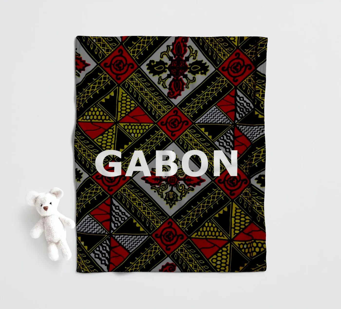 Gabon fleecedeken van Mathudace Créas