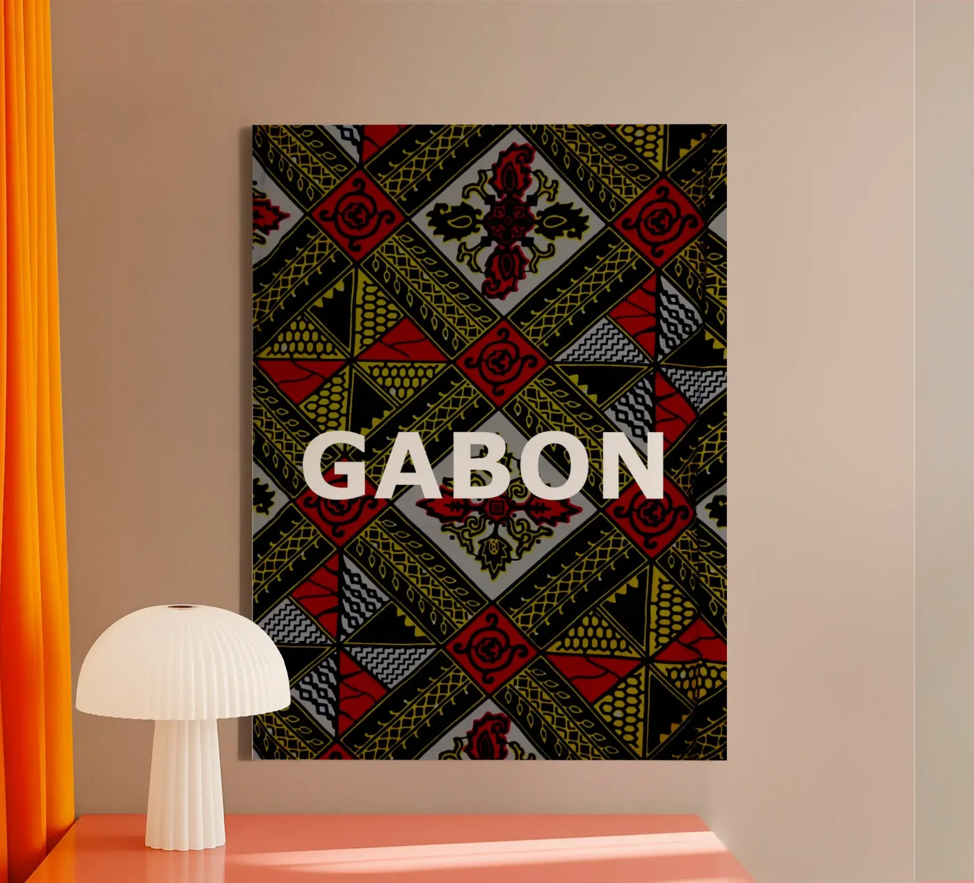 Gabon tela da Mathudace Créas