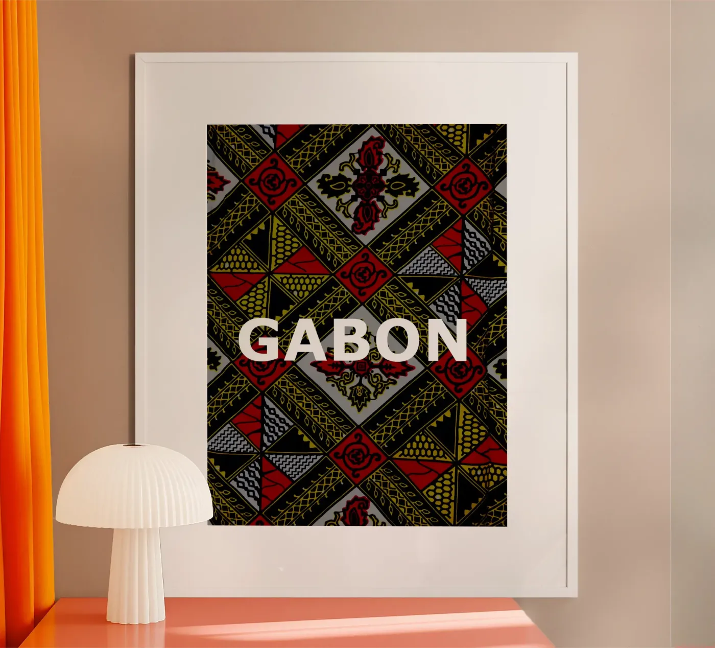 Gabon Poster von Mathudace Créas