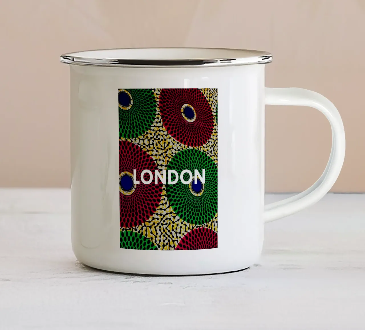 London tazza in smalto da Mathudace Créas
